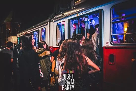 Night Tram Party Krakow