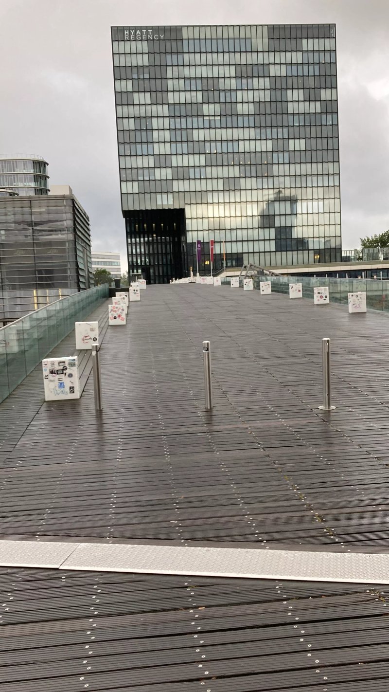 Hafenbrucke Im Medienhafen - The Living Bridge