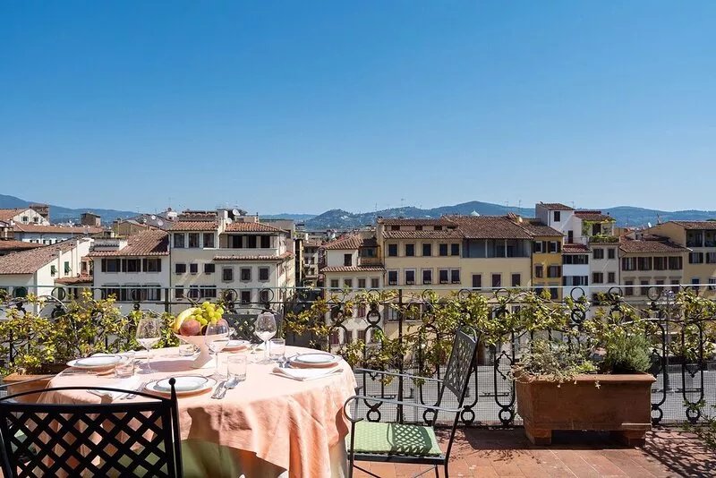 Perfect Sunny Terrace Above Florence In Central Piazza A/C Wifi Washer Dryer
