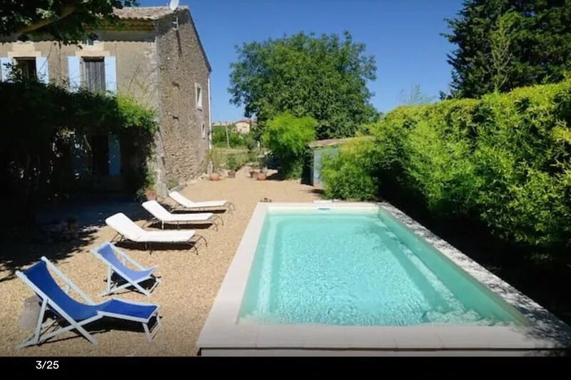Traditional House with Pool, restored in old style, in Luberon, Provence