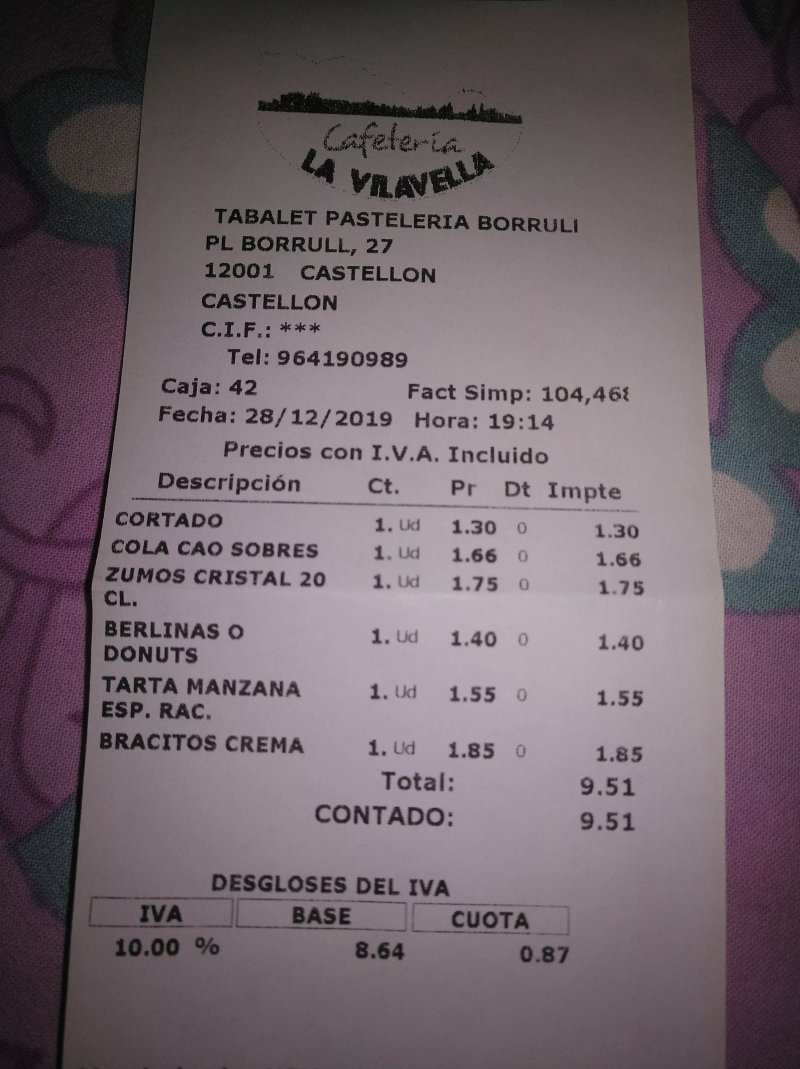 Cafeteria La Vilavella
