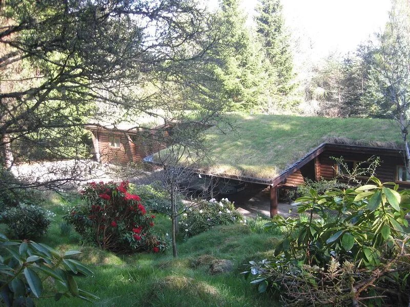 3-bedroom log house set in woodland in the heart of Highland Perthshire