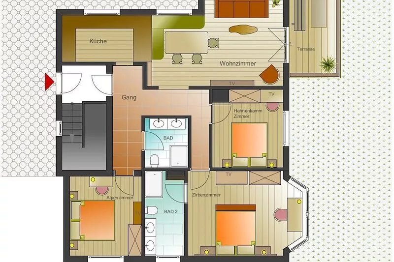 Appartement  Streifblick Wohlfühlappartement für bis zu 6 Personen