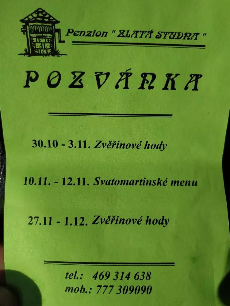 Zlata studna penzion a restaurace