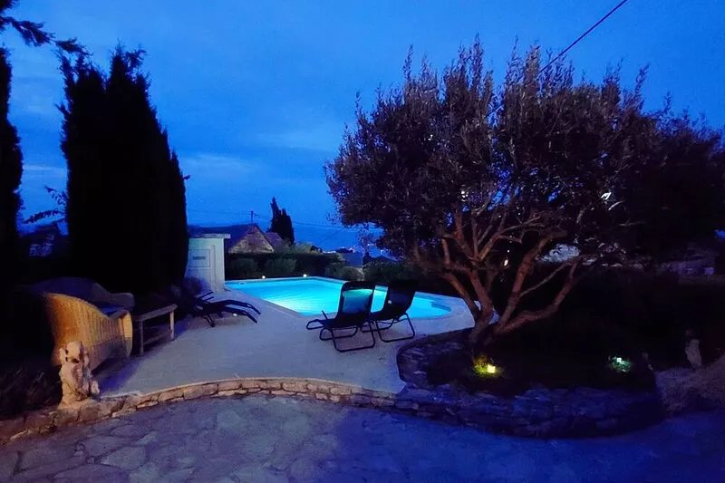 Charming Villa Nika with the pool on the most beautiful island in Adriatic sea