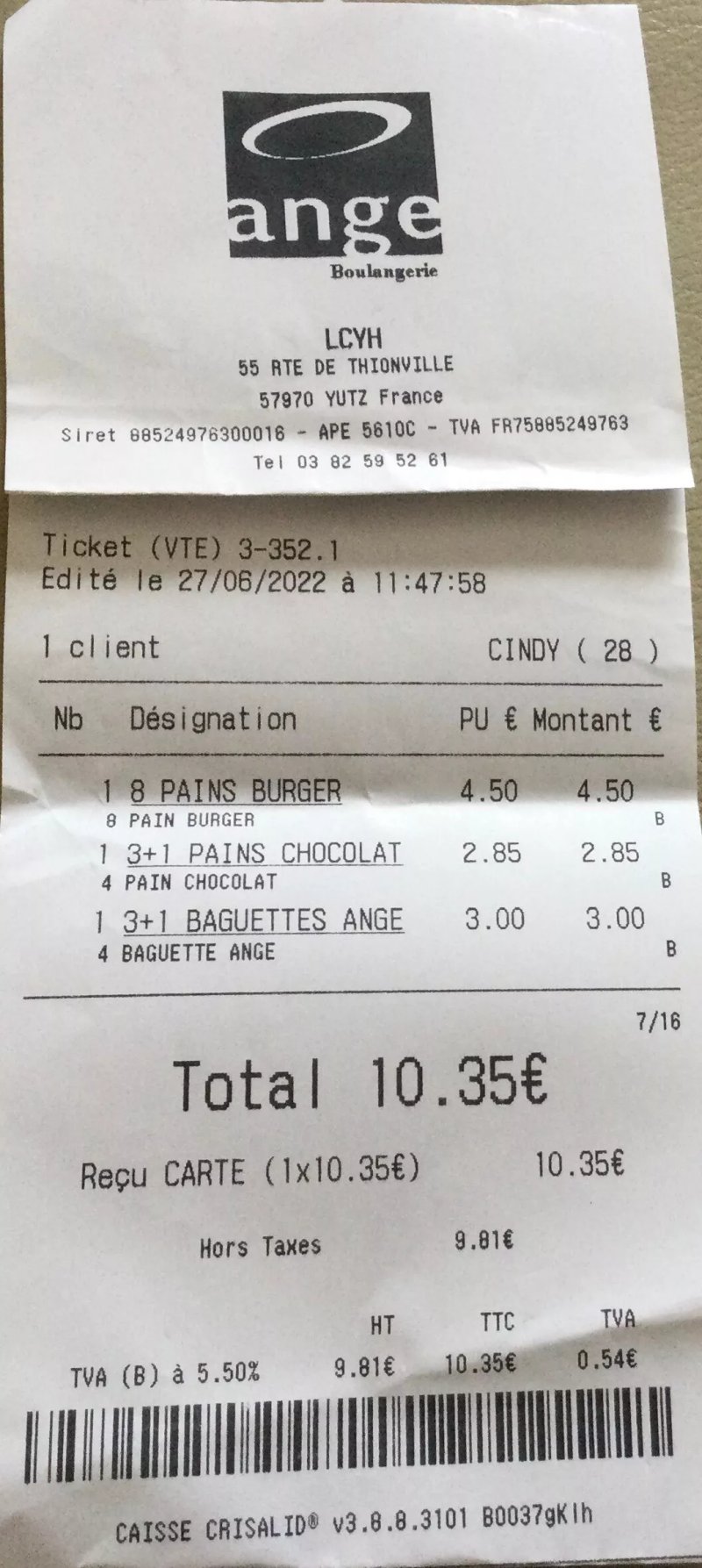 Boulangerie Ange Yutz