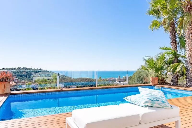 Super Villa Oasis Fab Sea & Sitges View with A/C