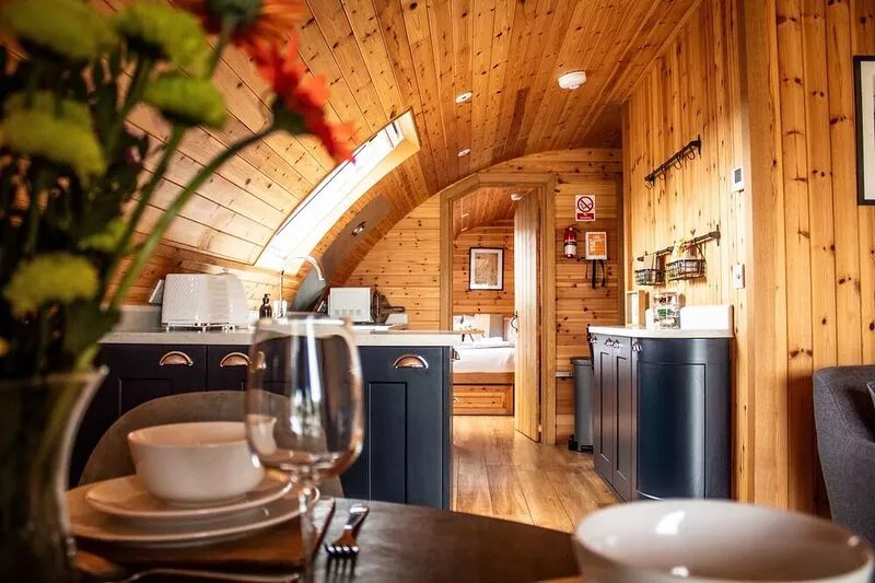 Bluebell -  Glamping Pod with Hot Tub Sleeping 4, Pet friendly