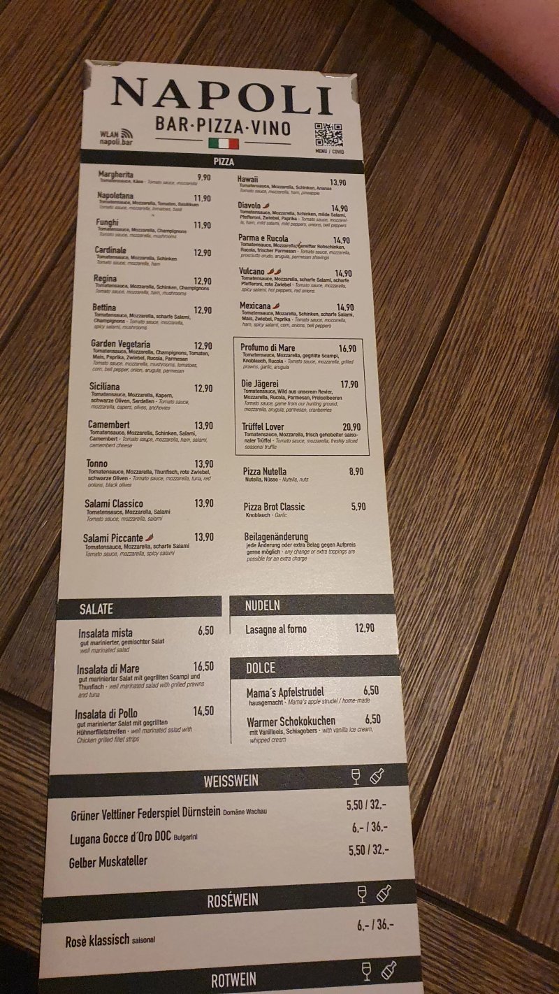 Napoli - Bar . Pizza . Vino