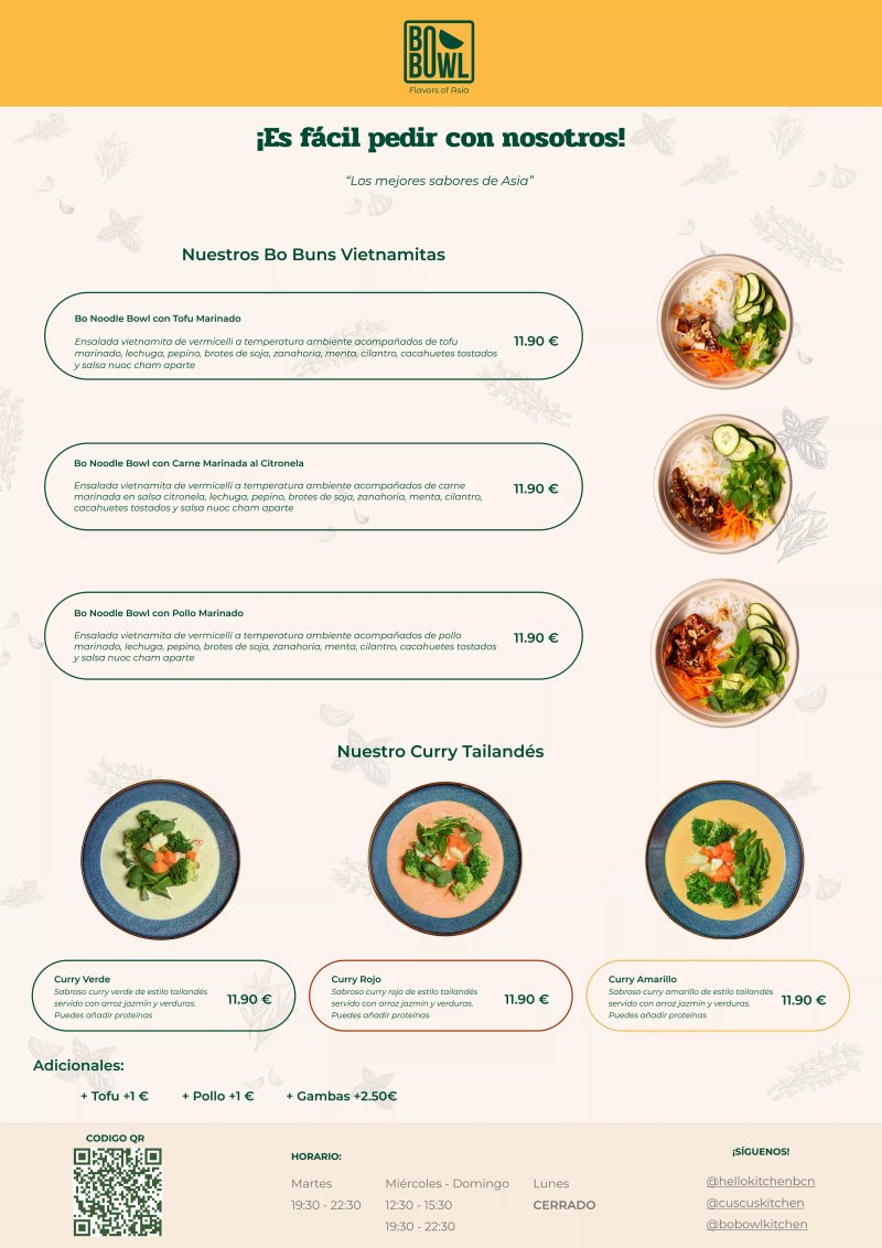Bo Bowl Flavors of Asia