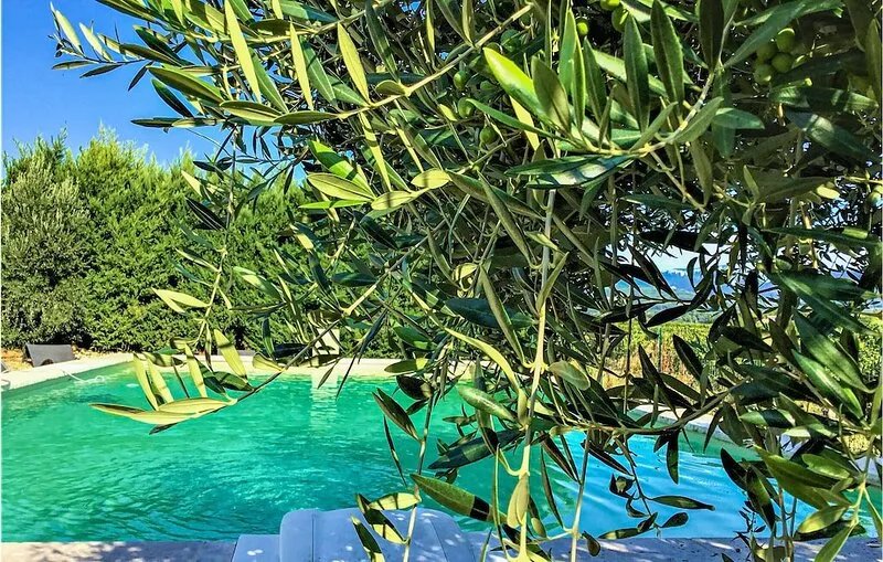 Awesome home in Violès with outdoor swimming pool