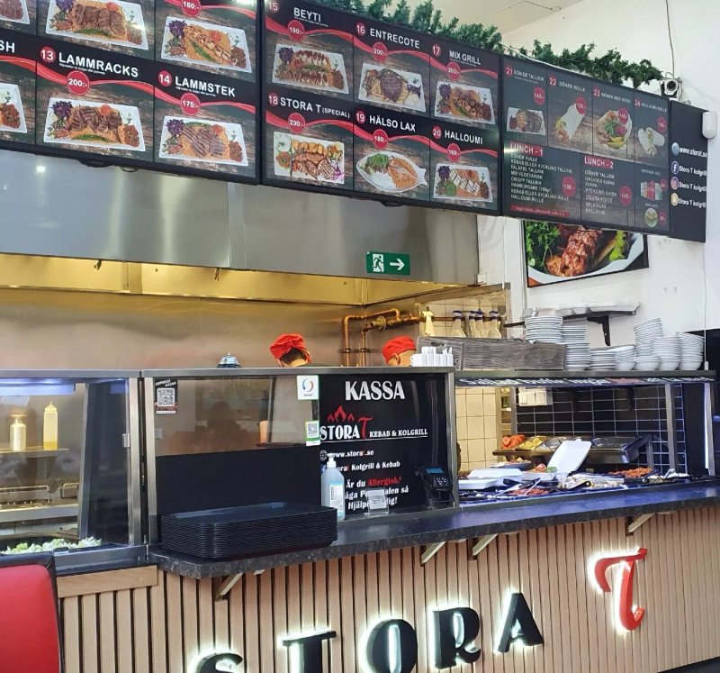 Stora T kebab och kolgrill
