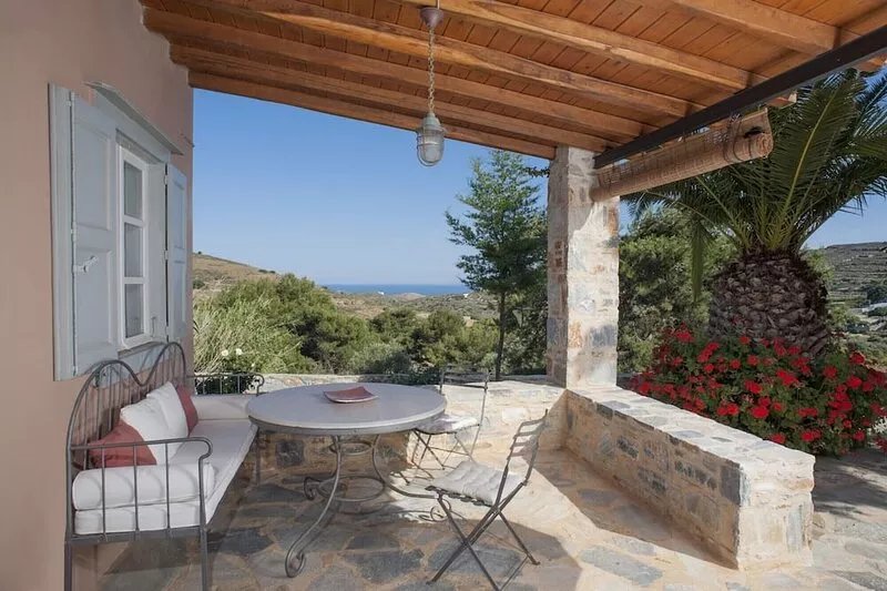 A spacious residence with unobstructed views.