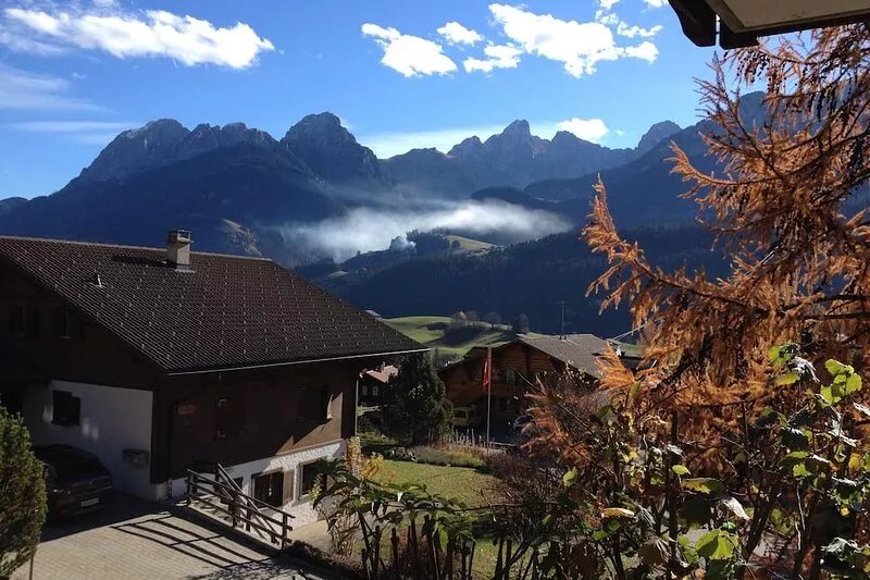 Comfortable mountain flat in Château d'Oex, sleeps 2
