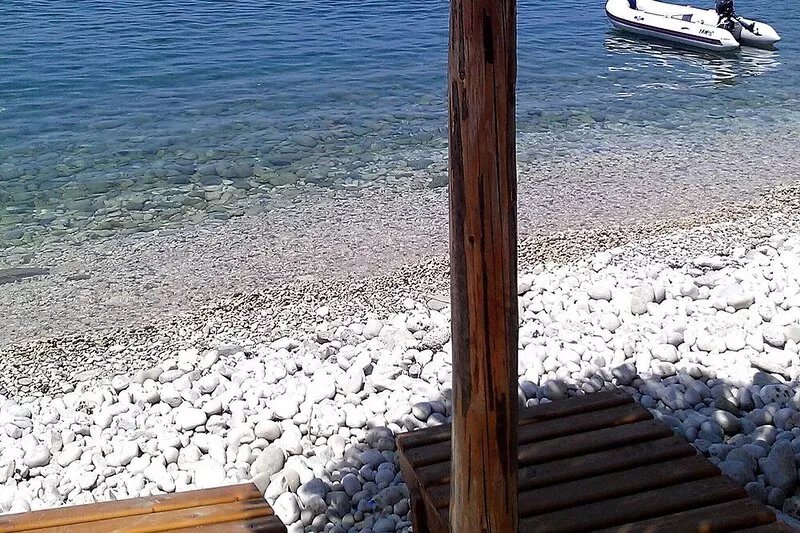 Sea view VILLA, private pool, 200 m to the beach, BBQ, palms, oak trees
