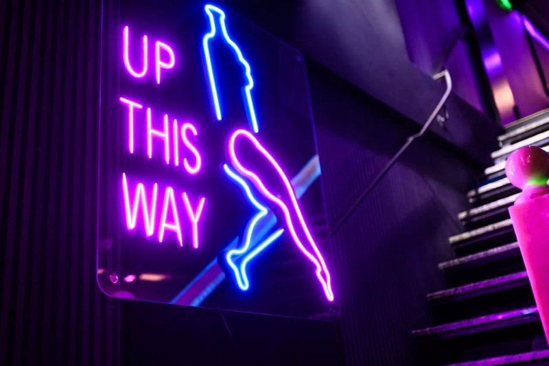 Cyberpunk Lounge Bar