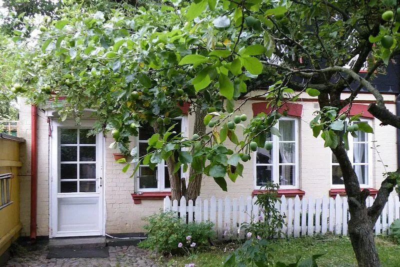 Picturesque street house in central Malmö