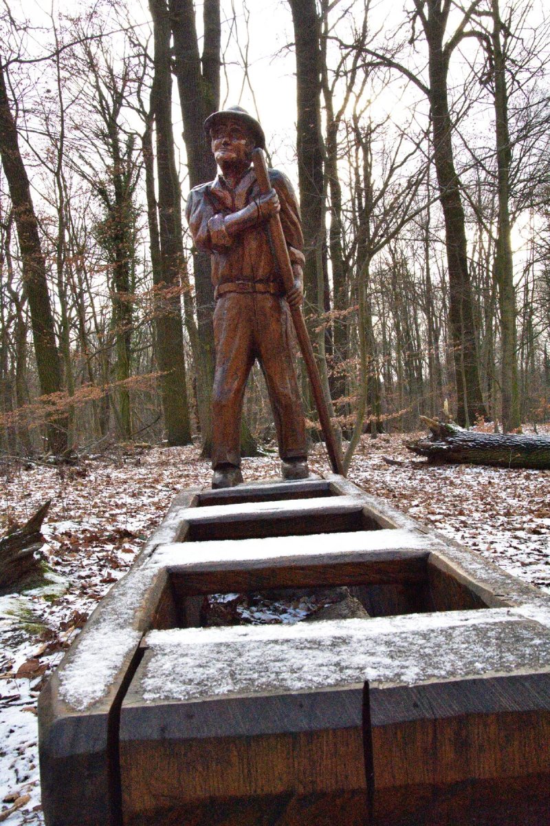 Holzskulptur Fahrmann