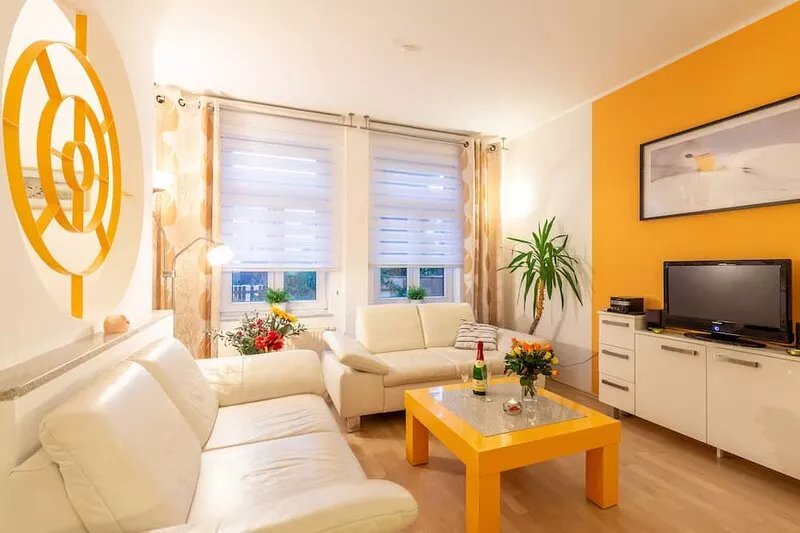 Bright apartment in the city for couples or couples with a small child