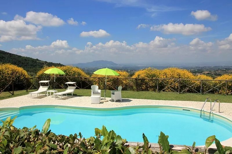 Cozy Apartment near Rome in Country House with Swimmingpool and Panoramic Views