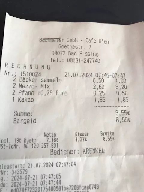 Cafe Wien - Backe Bachmeier