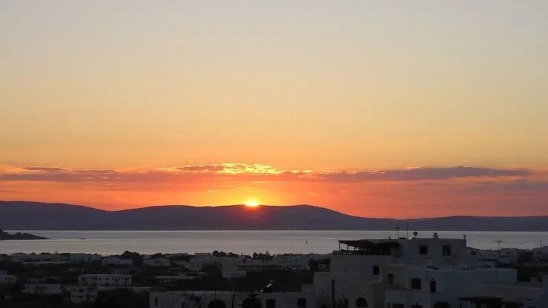 Beautiful SEA VIEW house built  in Cycladic  "white - blue" style in Agkidia