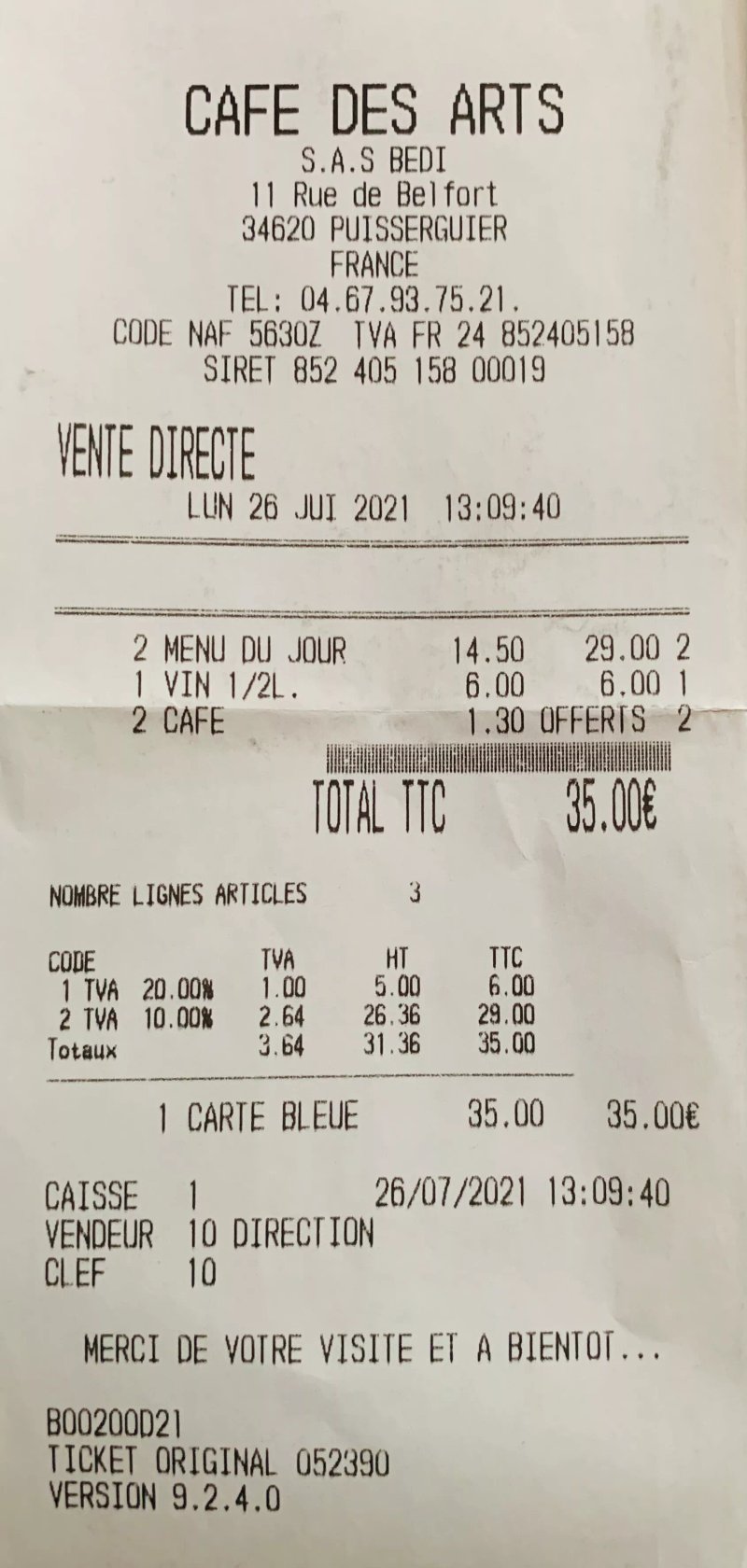 Cafe des Arts