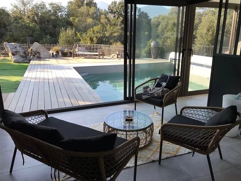 sotta villa-porto vecchio in the countryside heated pool and jacuzzi