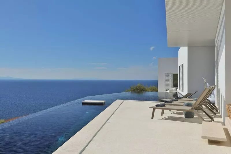 Luxurious Antiparos Villa with Infinity Pool and Stunning Sea and Sunset views