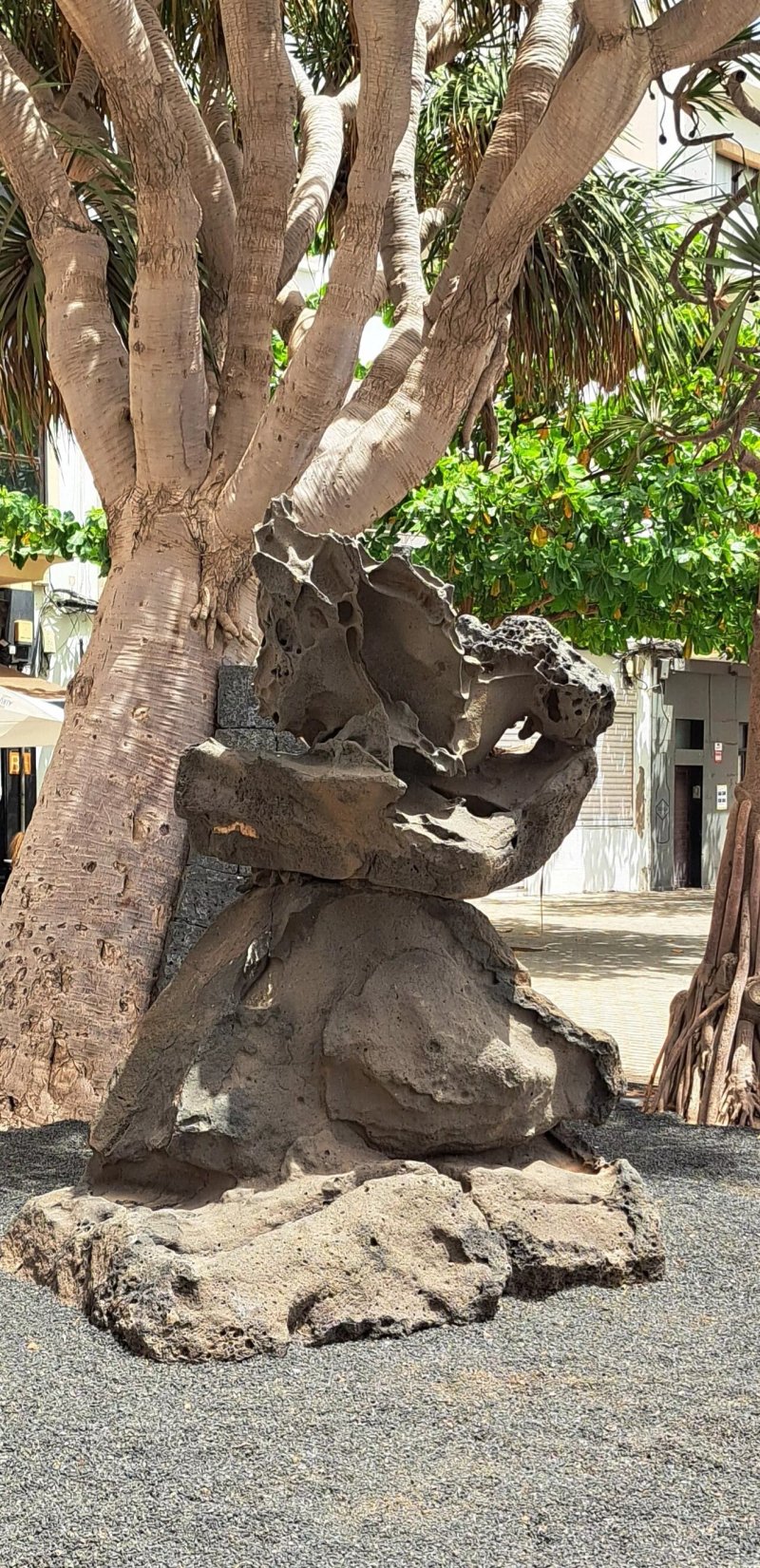 Lava Stone Statue