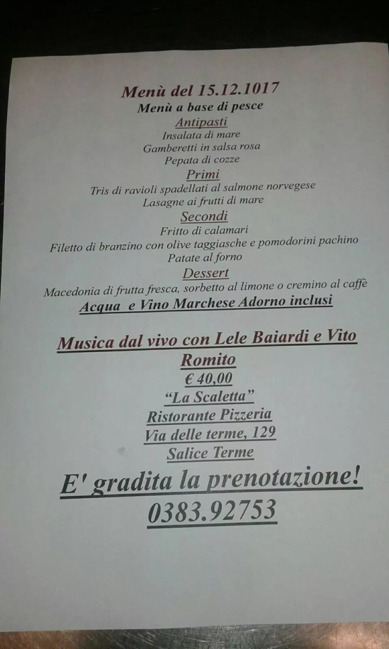 Ristorante Pizzeria La Scaletta