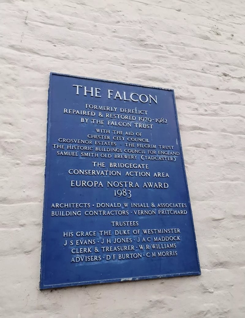 The Falcon Inn Blue Plaque
