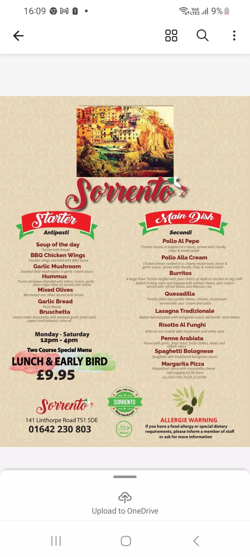 Sorrento Italian Steak House