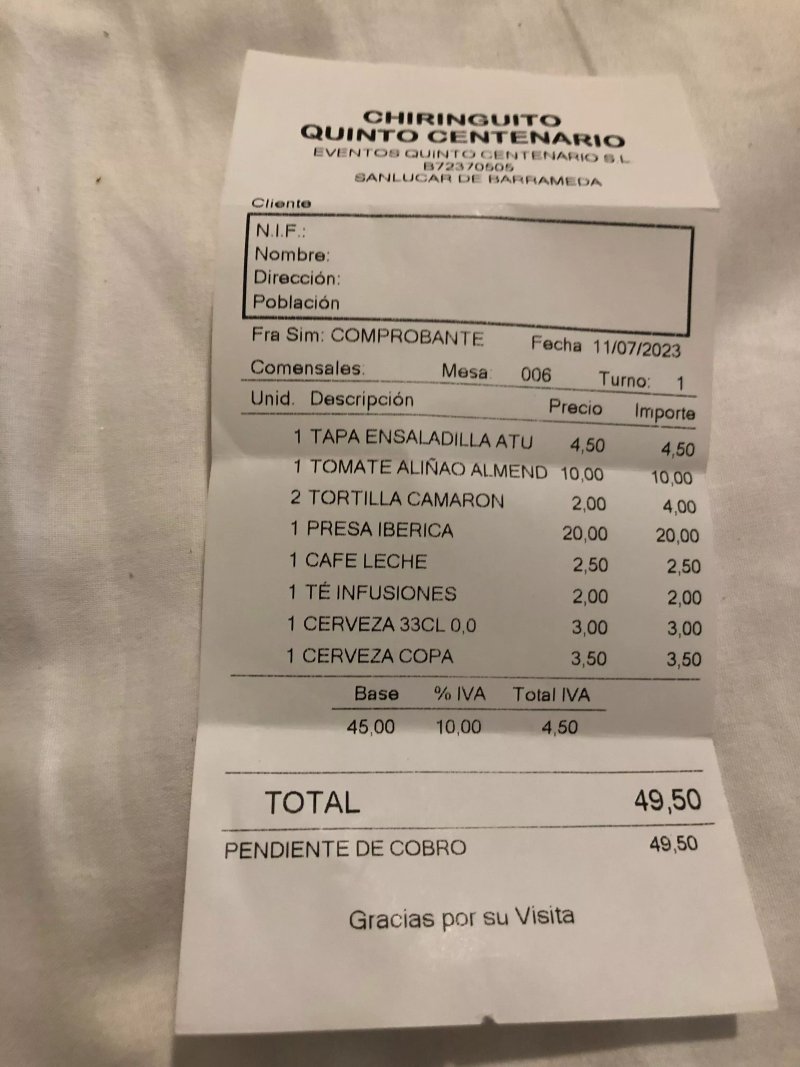 Chiringuito Quinto Centenario