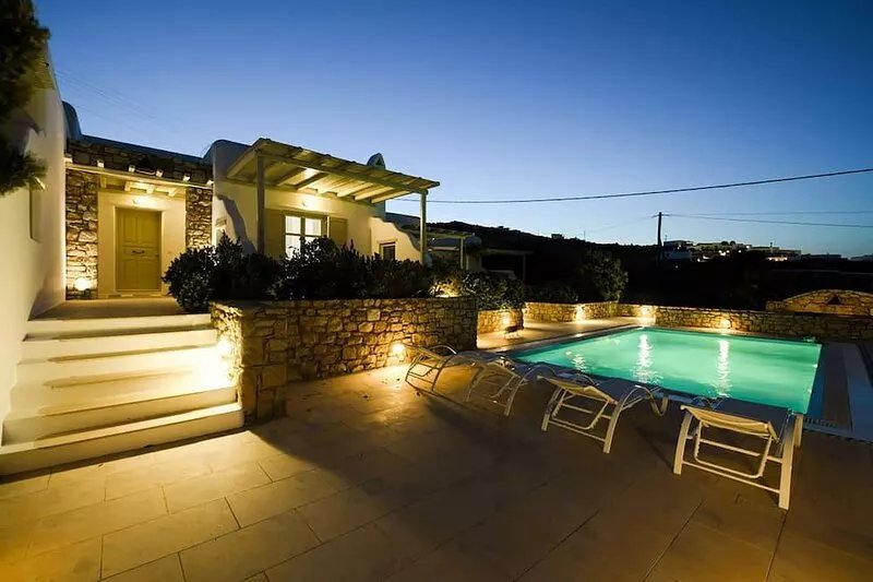 My Rental Homes - Marvi house 1 just 300 mt from Ornos beach with shared pool