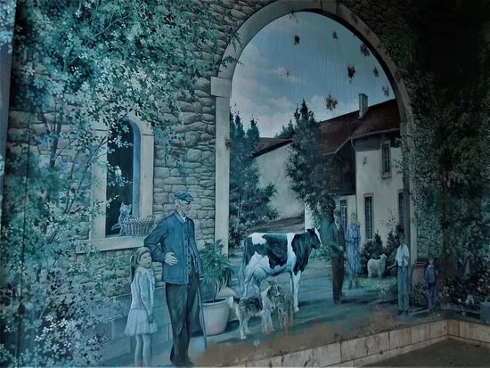Fresque Cour de Ferme
