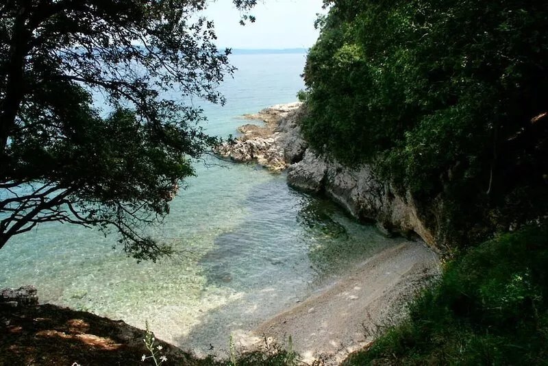One bedroom apartment with terrace and sea view Duga Luka (Prtlog), Labin