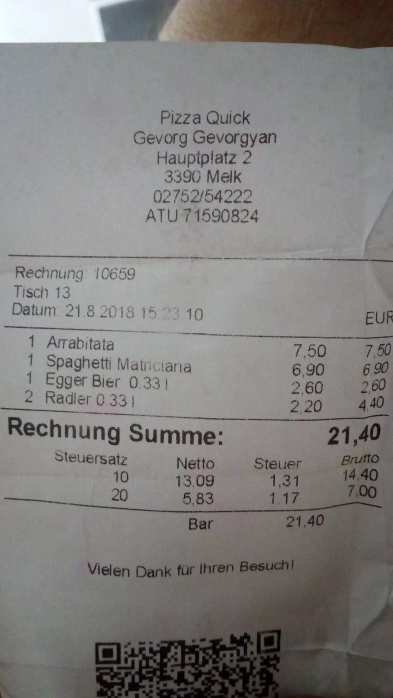 Pizzeria Quick bei George