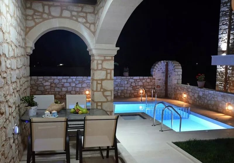 LUXURY VILLA MARVI IS A TRADITIONAL CRETA STONE HOUSE