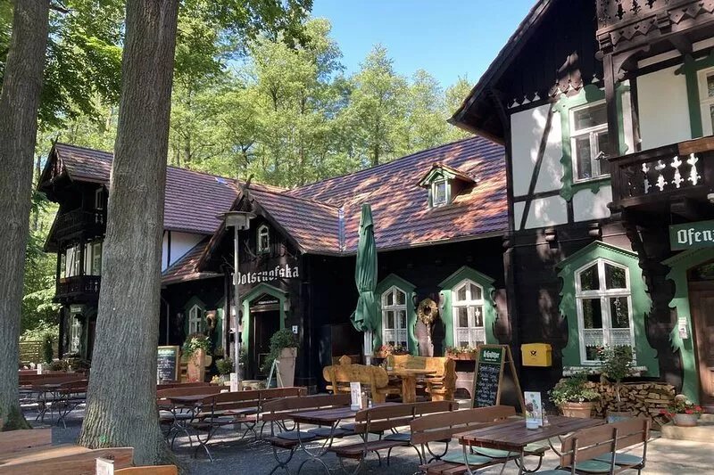 Loft with fireplace and 2 terraces on a natural plot in Straupitz-Spreewald