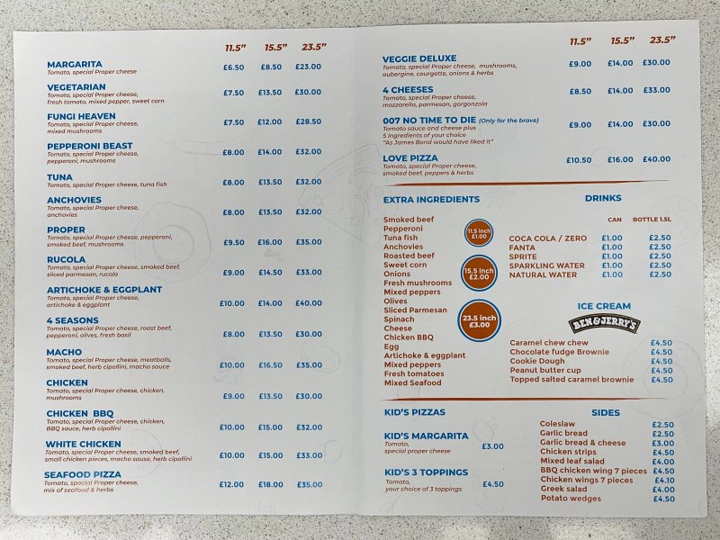 Proper Pizza Finchley