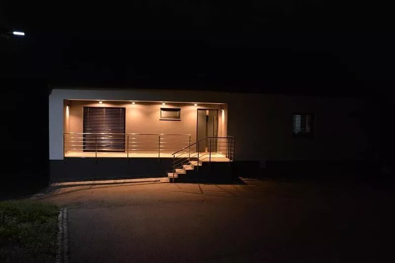 A new & modernly furnished house with a sauna that creates a feeling of comfort