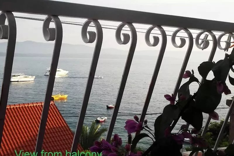 The apartment is located on the first floor of our house, 50 meters from the sea