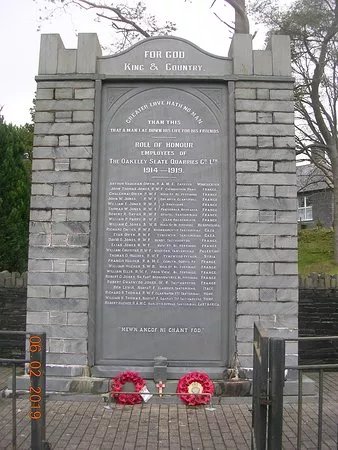 Oakley Slate Quarries War Memorial
