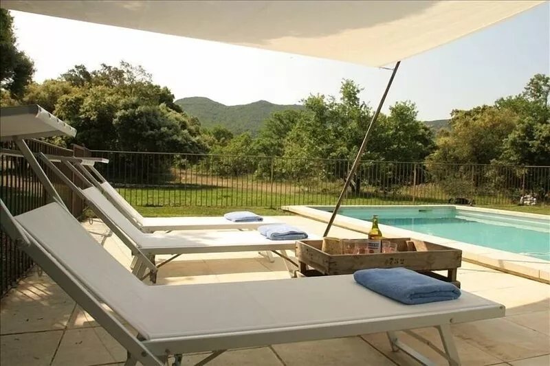 Calm,nature and Charming Independent Stony House with Pool and Mountain View