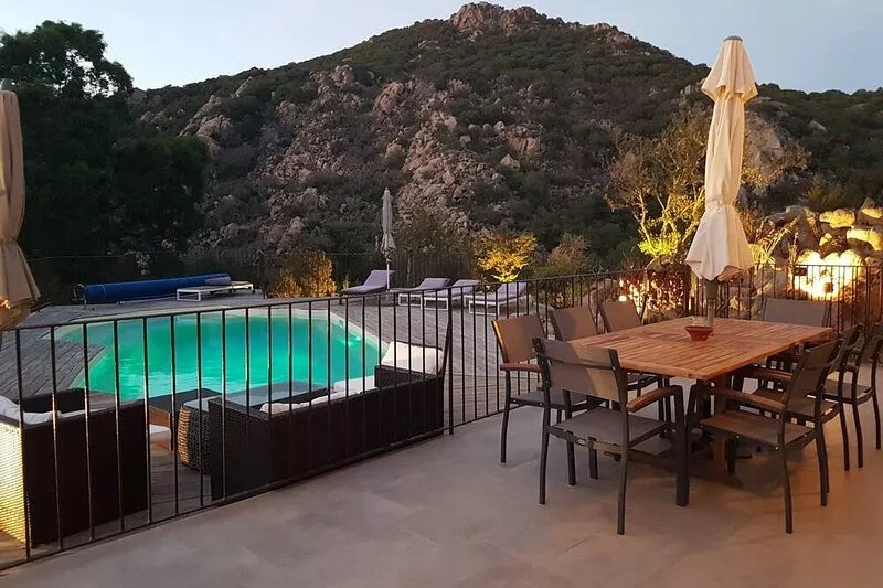 Palombaggia Beautiful 3 bedroom villa, heated pool and spa, Porto Vecchio