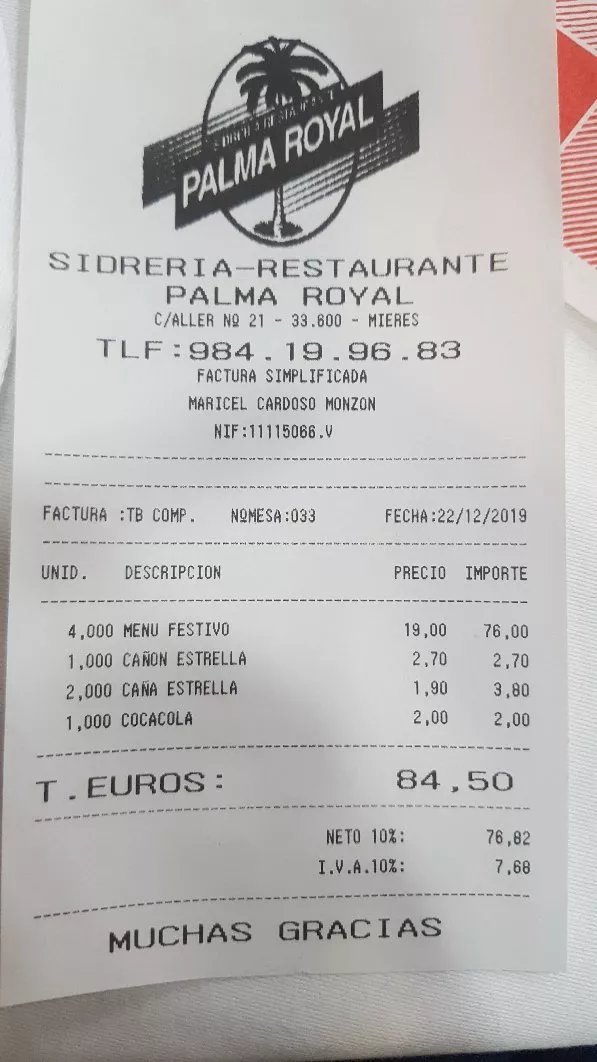 Sidreria Restaurante Palma Royal