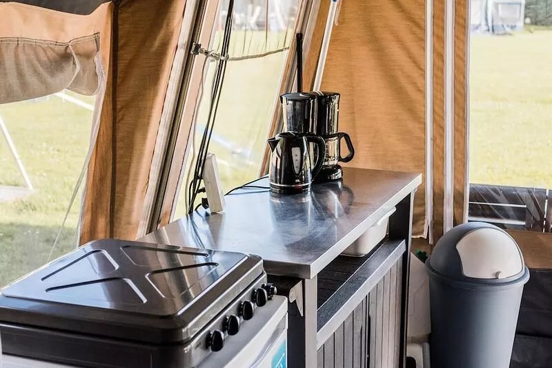 Nice tent lodge on a campsite