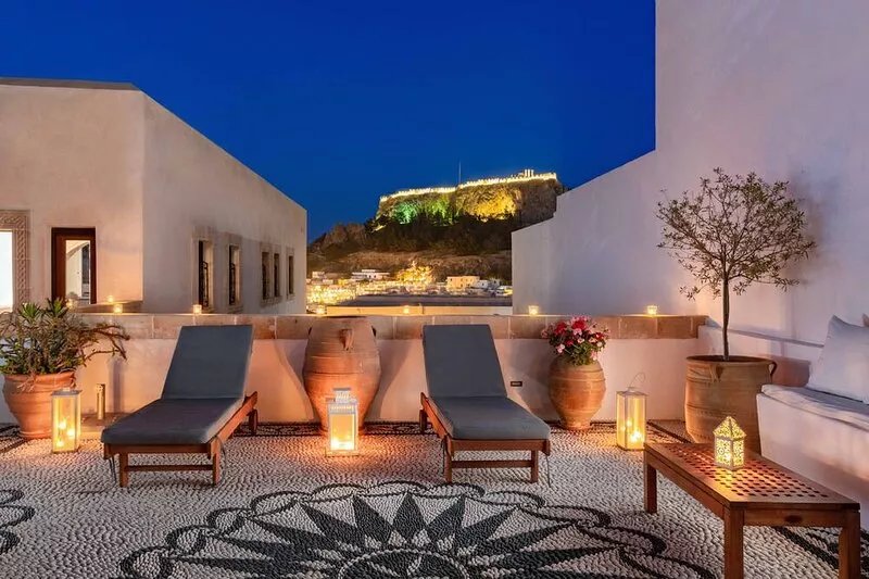 Villa Eleni Lindos 3 Bedroomed Luxury House with Hot Tub