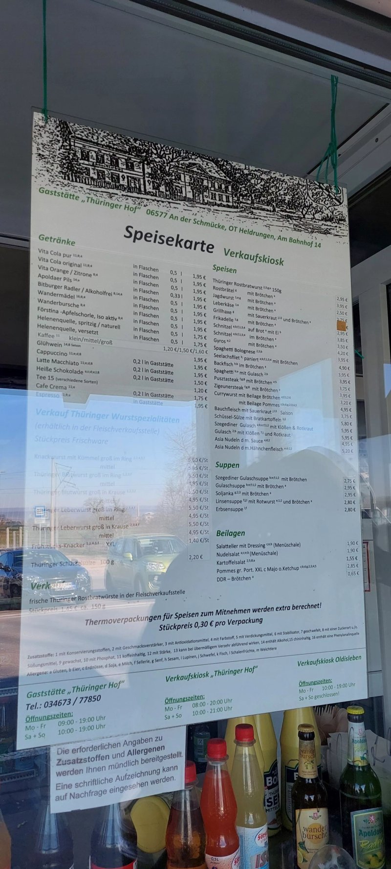 Thuringer Bratwurst Stand Heldrungen Bahnhof
